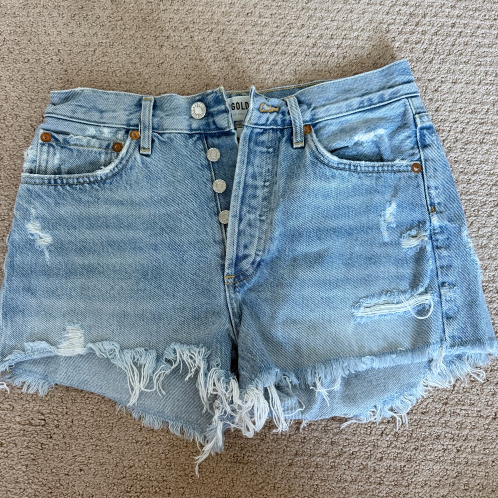 Agolde denim Parker short size 24